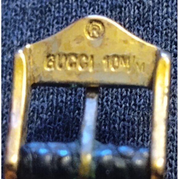 Vintage Gucci 3001L Gold Dial Quartz Women's Watch Swiss Made Lizard band - Picture 7 of 7